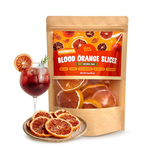 The Daily Good Dried Blood Orange Slices (3oz) - 100% Natural Dehydrated