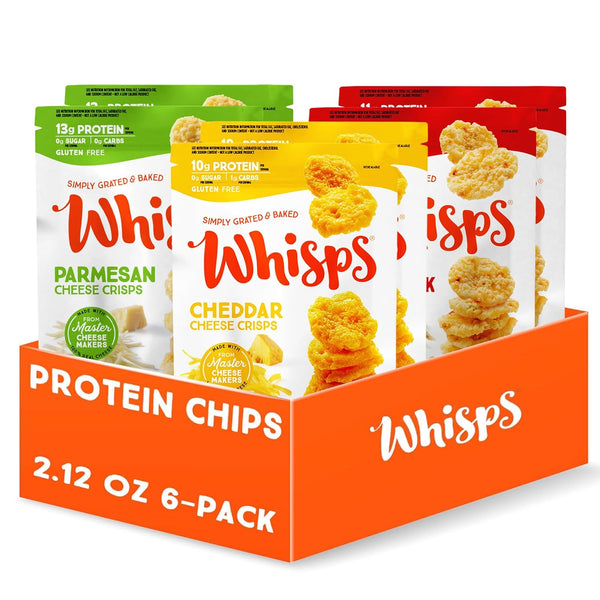 Whisps Cheese Crisps Variety Pack | Protein Chips | Healthy Snacks |