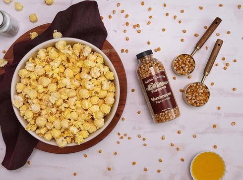 Country 14 oz (14 oz Amish Popcorn | Bottle | Mushroom Popcorn Kernels | Old Fashioned, Non-GMO and Gluten Free Bottle)