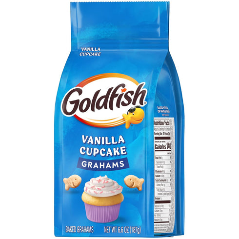 6.6 Oz Pepperidge Farm Goldfish Grahams Vanilla Cupcake Baked Grahams, Bag