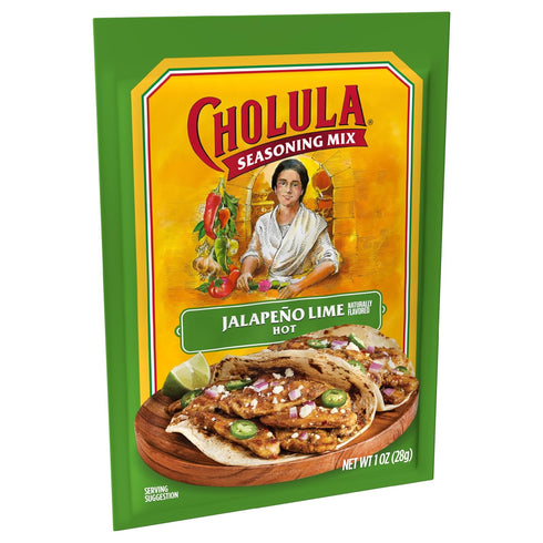 Cholula Jalapeño Lime Seasoning Mix, 1 oz (Pack of 12)