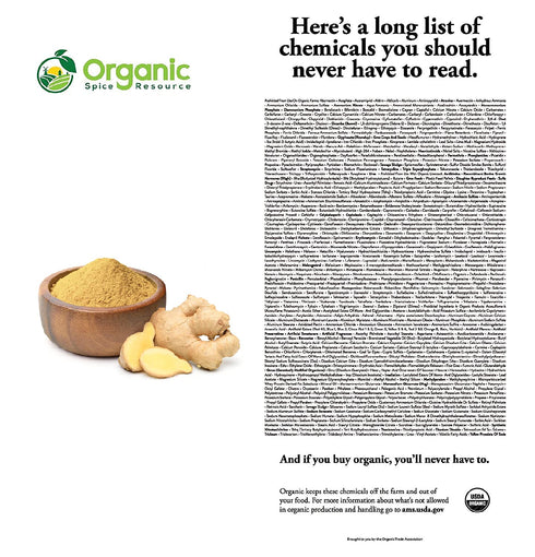 Organic Ginger Powder | 8 oz (226g) | USDA Organic, Non-GMO Verified | 100% Raw and Natural | Resealable Kraft Bag
