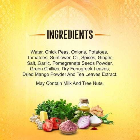 (Pack 6)10 (Pack 6) Kitchens of India Pindi Chana Chick Peas Curry, of Ounces , Gourmet Ready To Eat Authentic Indian