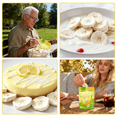 (1) Banana Chips Crispy & Sweet Dried Banana Slices, No Sugar Added,Dried Banana Chips Healthy Snack for Adults & Kids