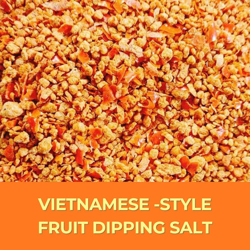 16 oz Dh Foods Chili Salt Vietnamese Seasoned Salt Blend of Salt, Chili & Garlic for Fruits, Vegetables & Meat