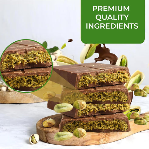 3.35oz (95g), Chobella Dubai Chocolate Bar Pistachio Premium Mini Dubai Chocolate Bar with Pistachio Cream and Kataifi