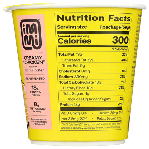 Immi, 2.1 Noodle Cup Creamy Chicken, Ounce