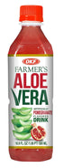 OKF Farmer's Aloe Vera Drink, Pomegranate, 16.9 Fluid Ounce (Pack of 12)