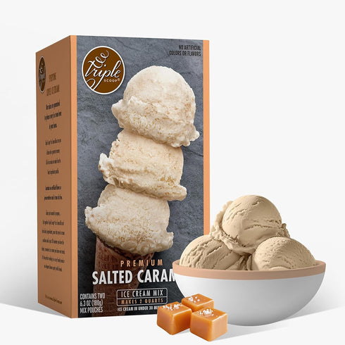 Triple Scoop - Premium Salted Caramel Ice Cream Mix For Ice Cream