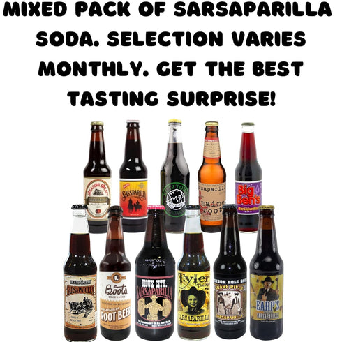 Generic Pack Pack (6 Pack) Sarsaparilla Soda Variety Sampler | Premium Crafted Variety from Around USA | Includes Crazy