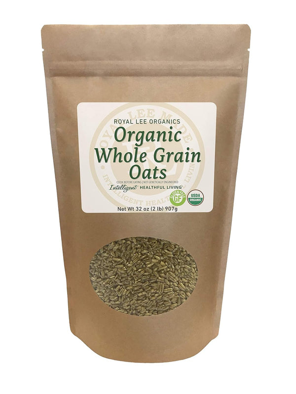 Royal Lee Organics Organic Gluten Free Oat Groats (2 lbs)
