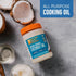 28 Oz, BetterBody Foods Organic Refined Coconut Oil, Fl All Purpose Oil for Cooking, Baking, Hair and Skin Care