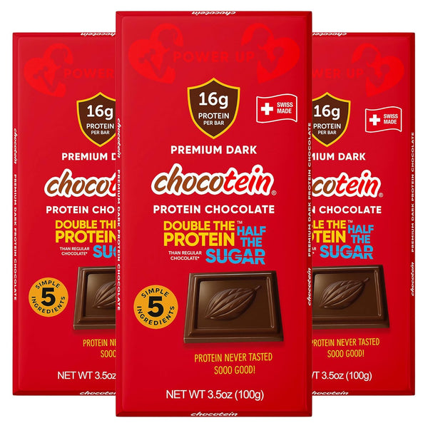 Chocotein - 16g Protein Rich Fine Chocolate - SWISS Made Premium Dark