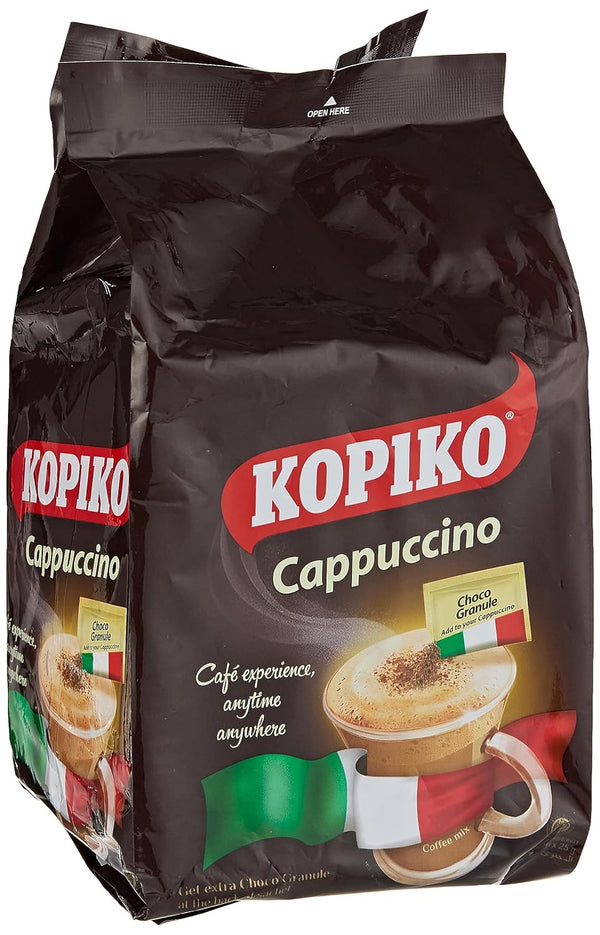 Kopiko Kopiccino with Choco Granule - Instant Cappuccino Coffee, 10 sachets