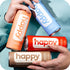 11 oz. 12 pack, 100% happy coffee canned mocha latte, cans, notes of cocoa & elation, arabica beans, no artificial