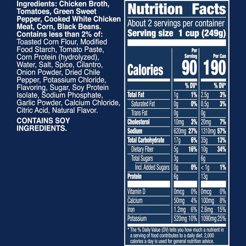 18.5 oz. (Pack 12) Progresso Traditional, Chicken Tortilla Canned Soup, Gluten Free