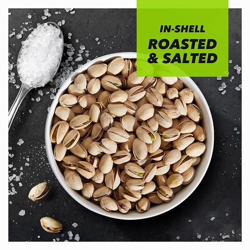 Wonderful Pistachios In Shell, Roasted and Salted Nuts, 16 Ounce Bag, Healthy Snack, Protein Snack, Pantry Staple