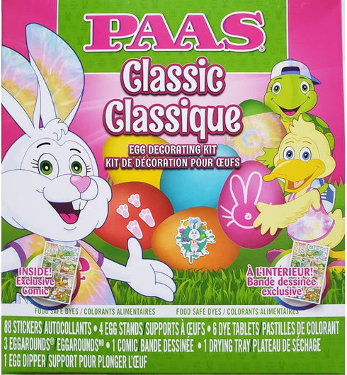 Paas Classic Easter Egg Decorating Kit with Food Safe Dyes