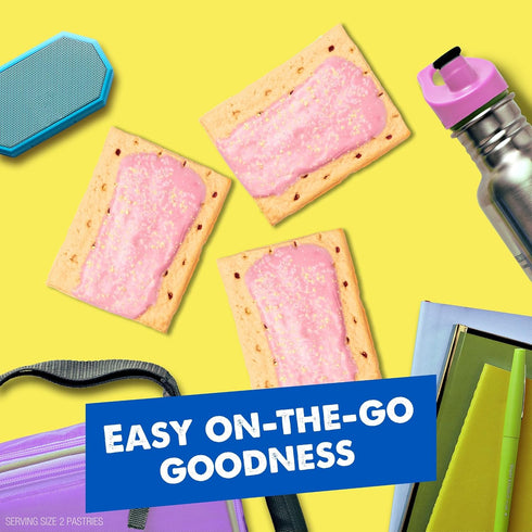 (96 Pop-Tarts Toaster Pastries, Breakfast Foods, Kids Snacks, Frosted Lemon Blueberry Crumble Pop-Tarts)