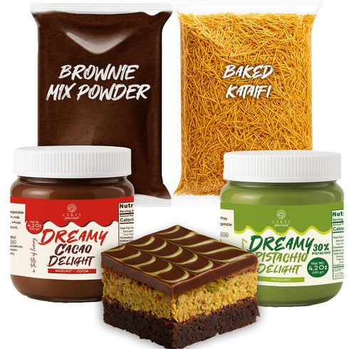 Ceres Gourmet Dubai Chocolate DIY Kit All-in-One Viral Dubai Brownie Creation Set