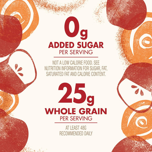 12 oz Cascadian Farm Organic Cinnamon Apple Cereal, No Added Sugar, Made with Whole Grain, Non-GMO