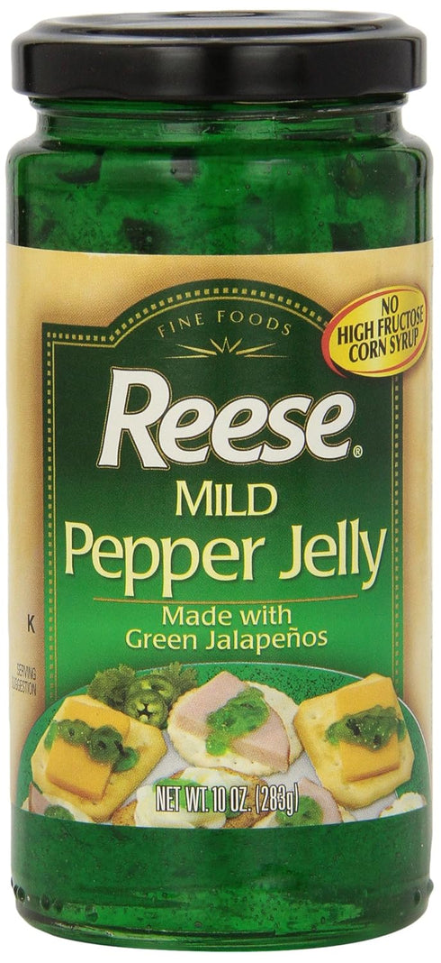 Reese Jelly, Mild Jalapeno, Jar, 10 Ounce (Pack of 12)