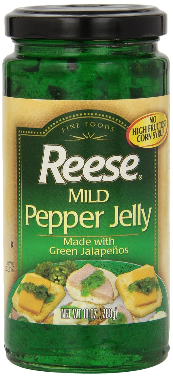 Reese Jelly, Mild Jalapeno, Jar, 10 Ounce (Pack of 12)