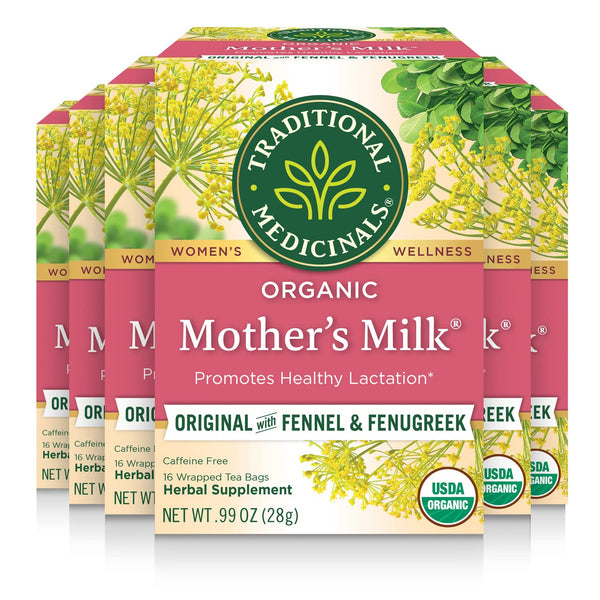 Traditional Medicinals - Organic Mother's Milk Herbal Tea (6 Pack) - Promotes