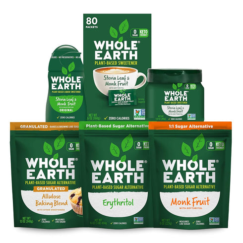 Whole Earth Sweetener Co. NATURE SWEET Stevia & Monk Fruit Sweetener, 40-Count Sugar Substitute