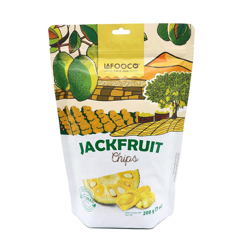 LAFOOCO Dried Jackfruit Chips, Vacuum Dried Fruit, Vegan, Healthy Snacks | 100%