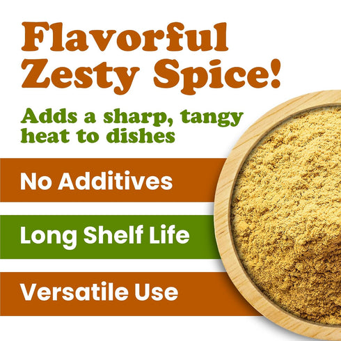 1 Food to Live Organic Ground Yellow Mustard Seeds, Pound All-Natural, Vegan Spice for Flavorful Cooking and Seasoning