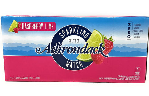 ADIRONDACK BEVERAGES Raspberry Lime Seltzer Water