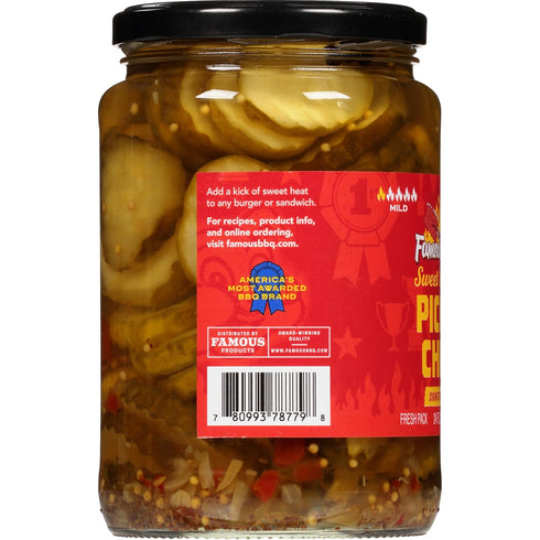 3 (72 oz.) Famous Dave's - pck Sweet n' Spicy Pickle Chips