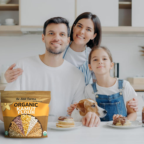 (4.8 lb) Be Still Farms Kamut Flour Organic Bulk - Bread Flour for Baking Khorasan - Organic Whole Wheat Flour