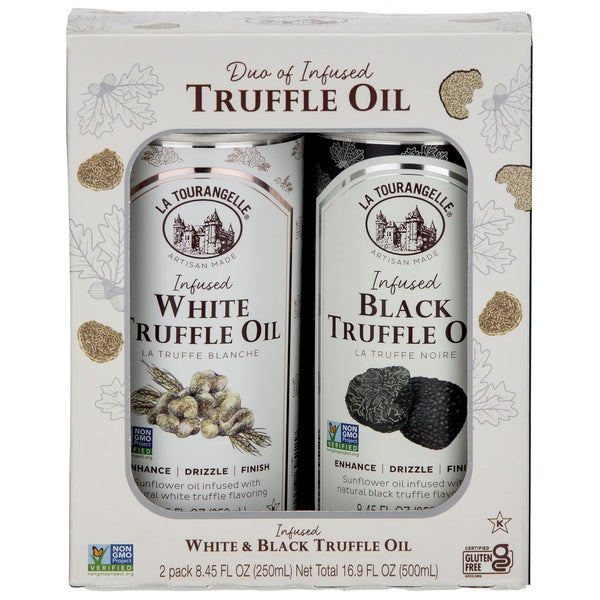 La Tourangelle, White Truffle Oil & Black Truffle Oil Set, Complex Gourmet