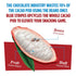 70% 5g 7 oz Blue Stripes Whole Cacao Granola - Gluten Free Dark Chocolate Granola for Cereal, Oatmeal, Yogurt, Protein