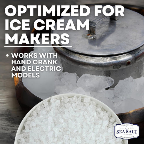 10 lbs Rock Salt for Ice Cream Making, Universally Compatible Coarse and Non-Iodized Salt for All Ice Cream Maker