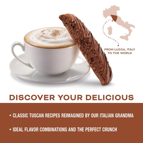 3 6.88 oz Nonni's Triple Chocolate Biscotti Italian Cookies - Boxes Triple Chocolate Italian Biscotti Cookies w/Dark