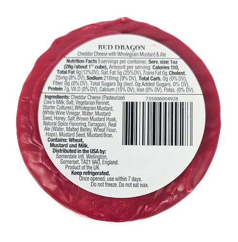 Generic 5.3 oz (Pack 2) Red Dragon Cheese With Wholegrain Mustard Seed and Ale