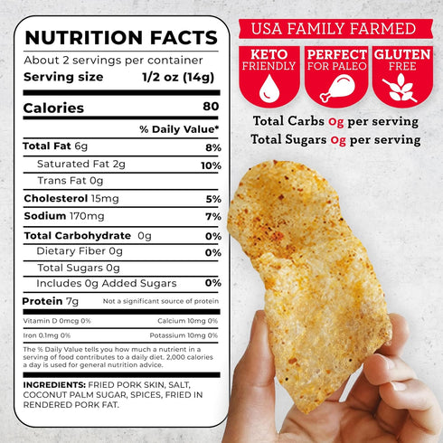 4505 Classic Chili & Salt Pork Rinds - Low Carb Snack