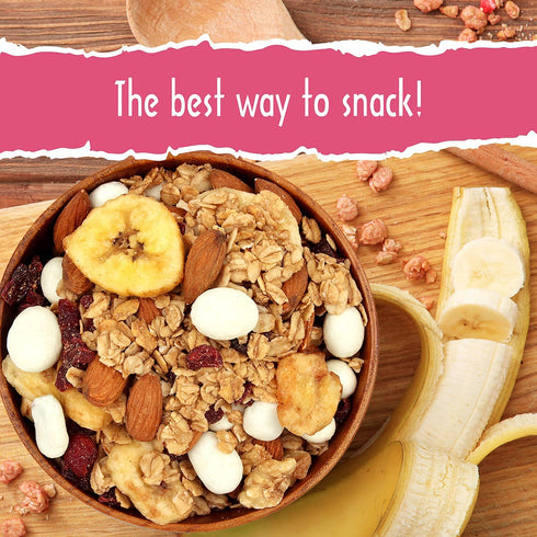 Sunkist 13 oz Breakfast Blend Trail Mix - Fruit and Nut Combo, Low Sodium, Gluten Free Snack with Granola, Almonds