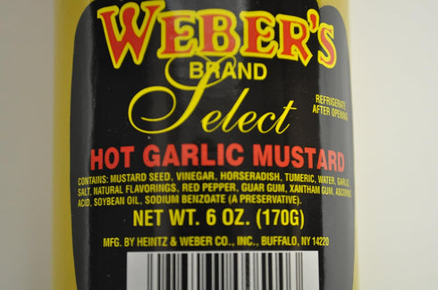 Weber's 6oz. Buffalo's Own Brand Select Hot Garlic Mustard