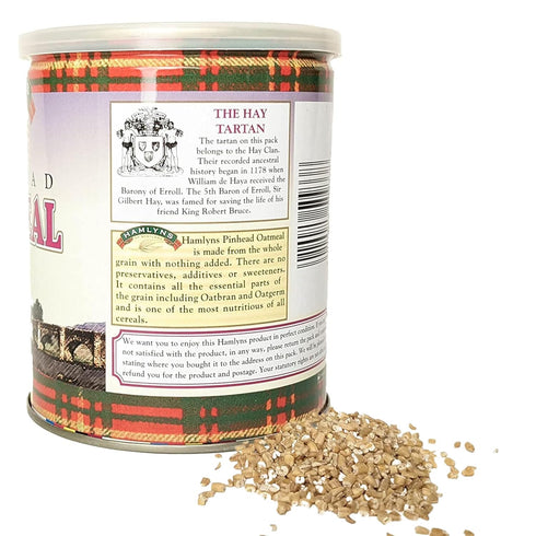 Hamlyns 17 (Pack 3) Scottish Steelcut Pinhead Oats, Ounce Tin