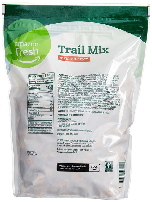 Amazon Fresh 40 Oz , Sweet & Spicy Trail Mix