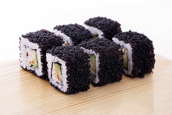 Premium Grade 1 Black Tobiko Flying Fish Roe Wild-Caught in Taiwan, Hand-Packed,