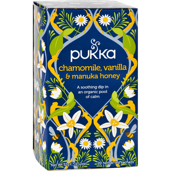 Pukka Herbal Teas Tea - Organic - Chamomile Vanilla and Manuka Honey