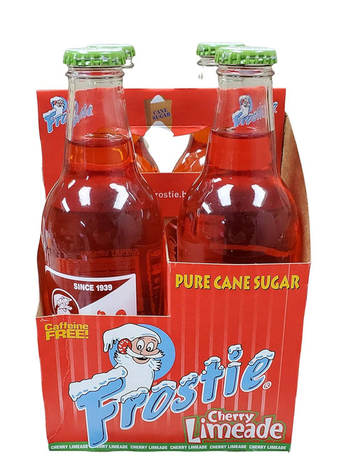 12 4) Frostie Soda ounce Glass Bottles (Cherry Limeade