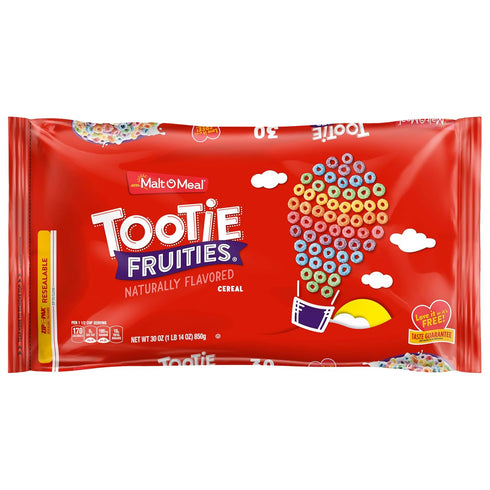 Malt-O-Meal Tootie Fruities Breakfast Cereal, Colorful and Fruity Cereal for the Family,