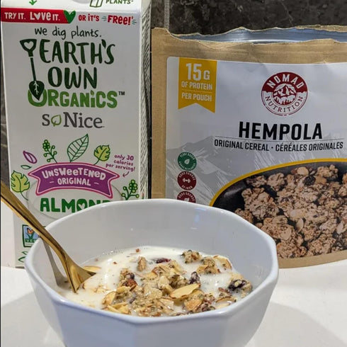 Backpacking 112g 1 Pack Nomad Nutrition Westcoast Hempola - Original Cereal | Granola Instant Freeze Dried & Camping