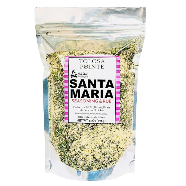 Tolosa Pointe All Que Santa Maria Seasoning & BBQ Rub for Chicken, Steak, Pork,